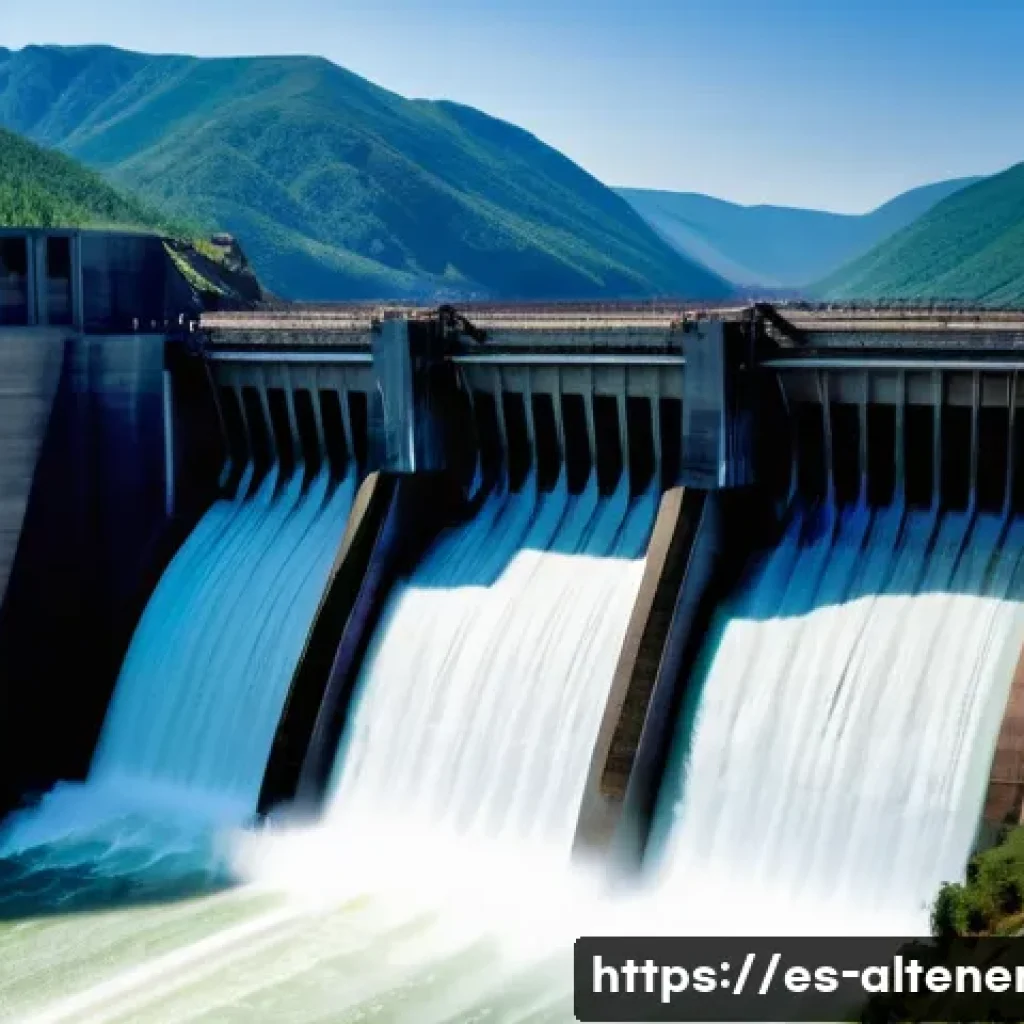 수력 발전 시스템 - **The Grandeur of Hydroelectric Power Generation**
A breathtaking, wide-angle shot of a colossal...