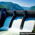 Home 18 수력 발전 시스템 - **The Grandeur of Hydroelectric Power Generation**
A breathtaking, wide-angle shot of a colossal...